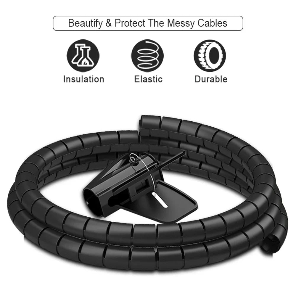 2M Flexible Spiral Cable Protector
