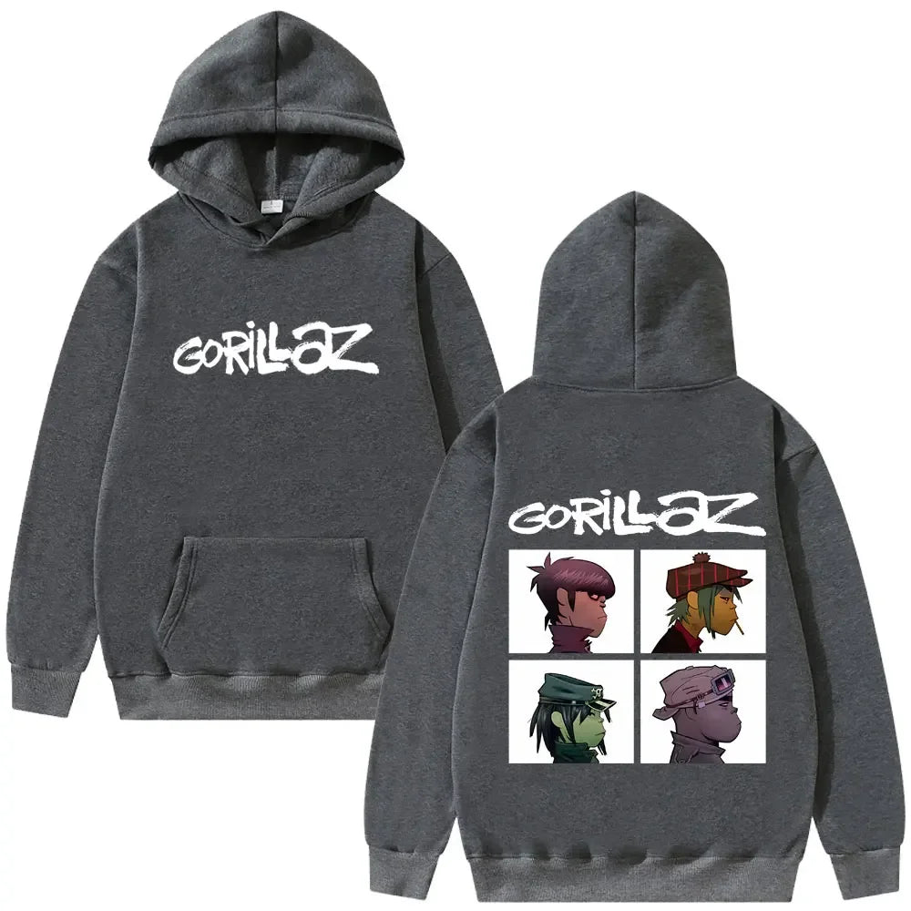 The Gorillaz Rock Band's Men's Hoodies Retro Pullovers