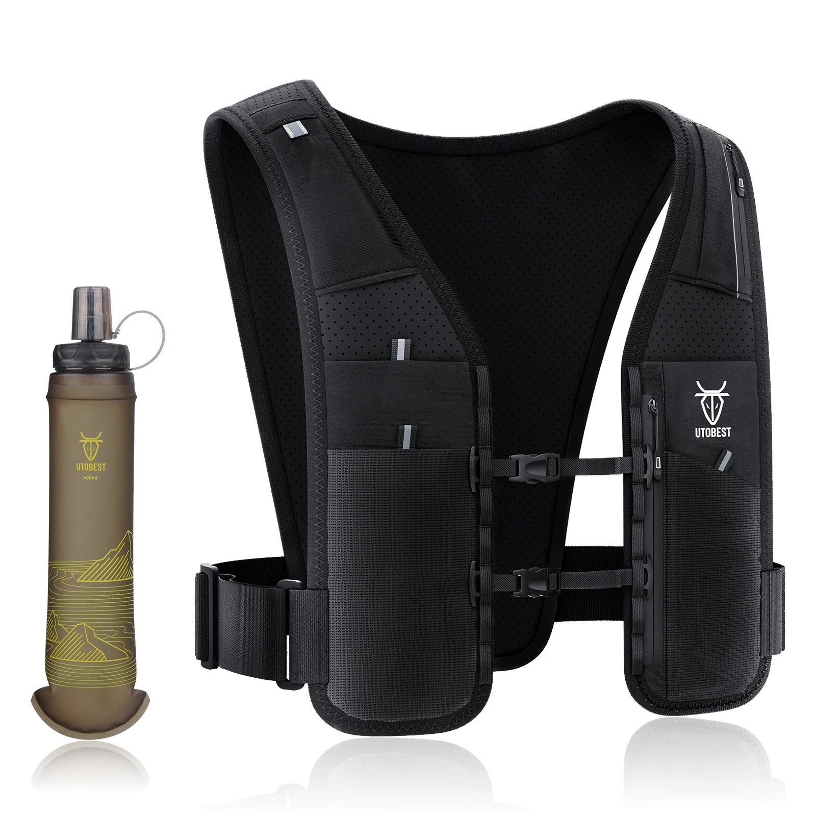 UTOBEST UTR113 Hydration Vest – Reflective & Adjustable for Outdoor Sports