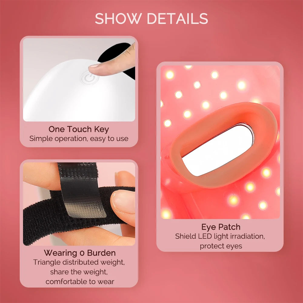 7 Colors LED Lifting Rechargeable Face Neck Mask