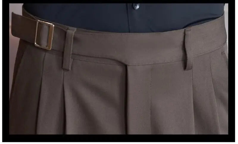 Men’s Slim Dress Pants – Adjustable Waist Business & Wedding Style
