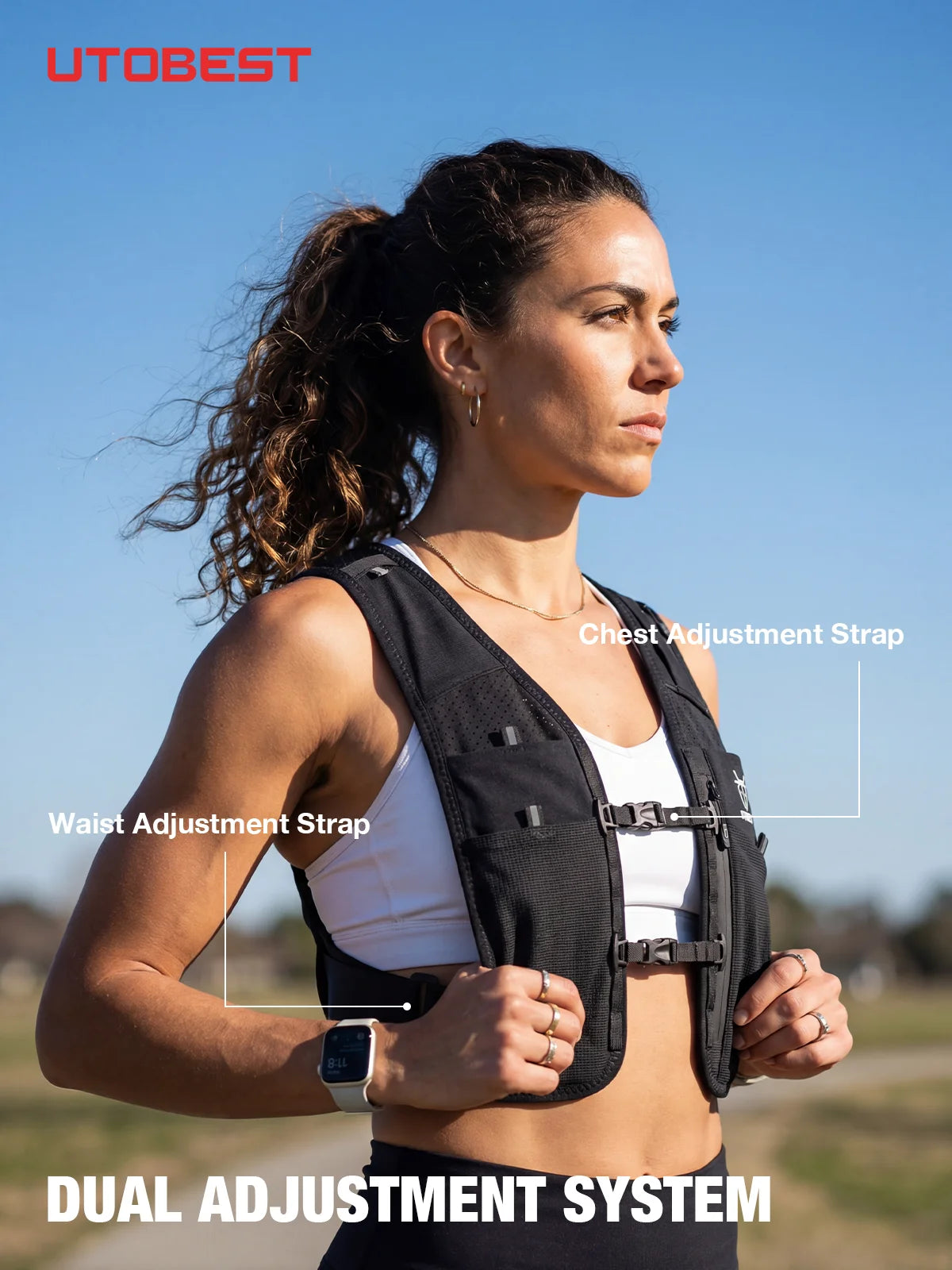 UTOBEST UTR113 Hydration Vest – Reflective & Adjustable for Outdoor Sports
