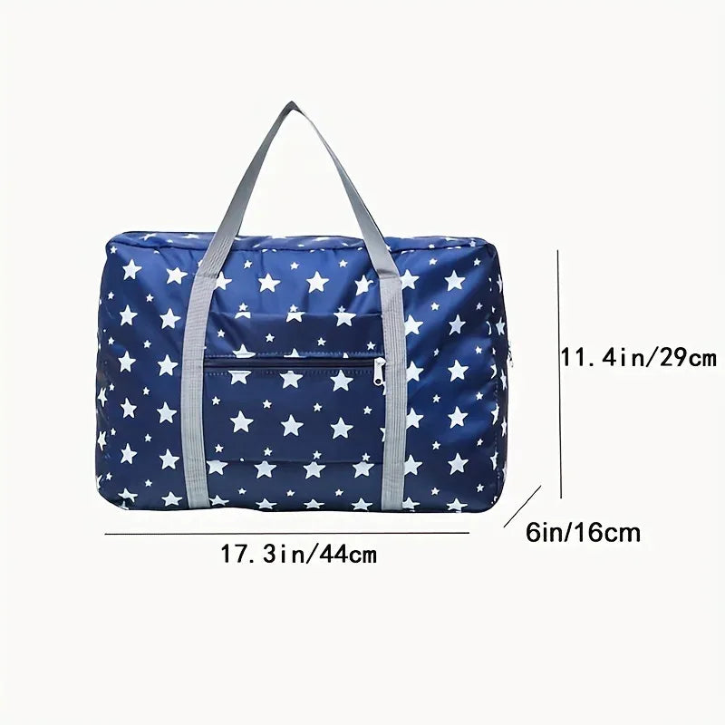 Portable and lightweight foldable travel large capacity luggage bag