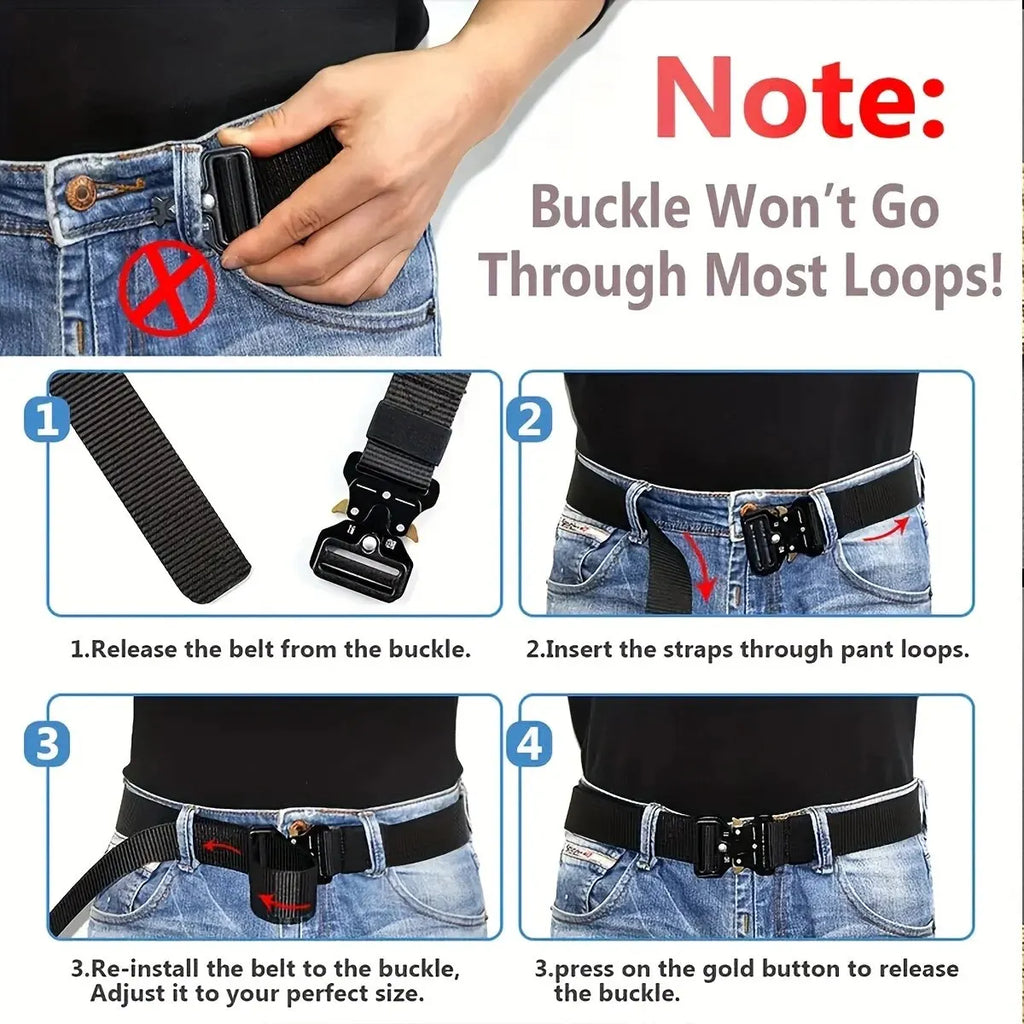 Men's High Quality Belt Outdoor Multi Function Nylon Belt