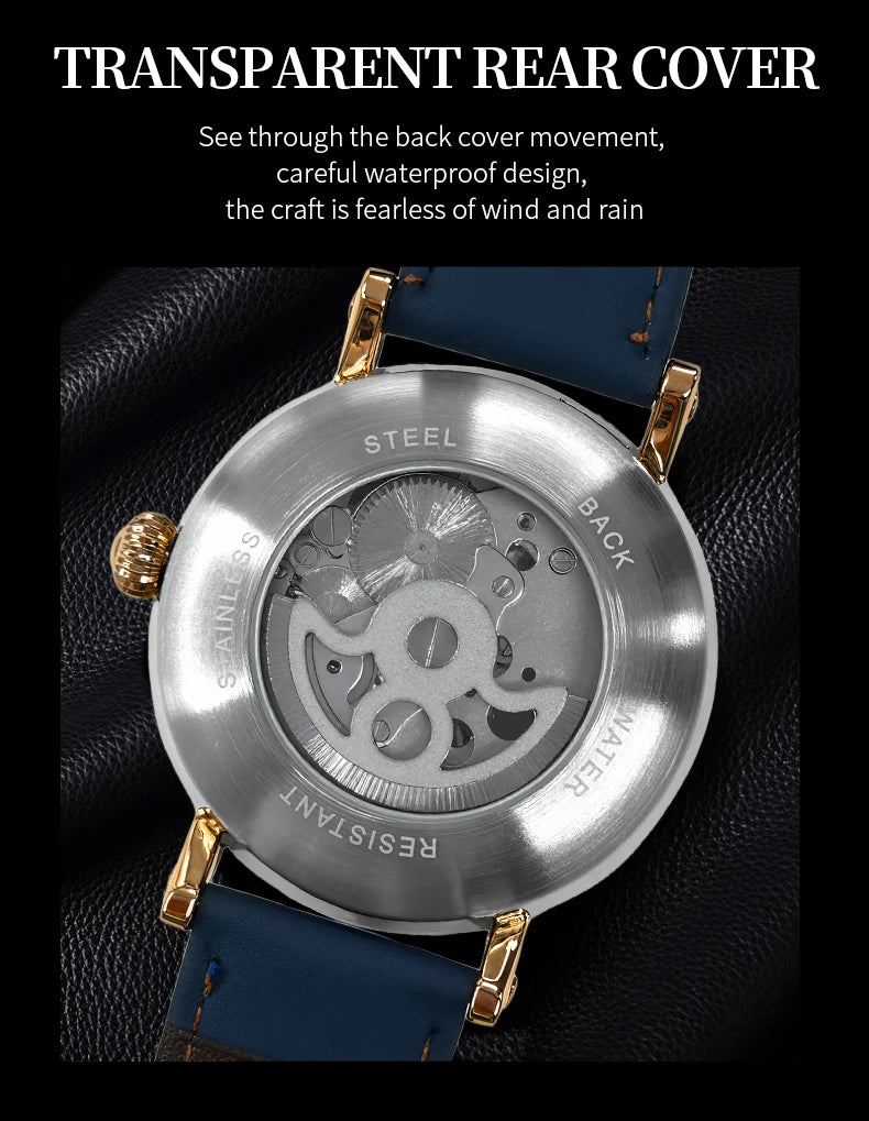 Top Luxury Watch Waterproof Automatic Watch for Men Stainless Steel