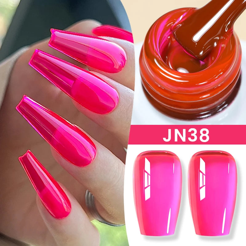 BORN PRETTY 10ml Jelly Nude Gel Nail Polish 50 Colors