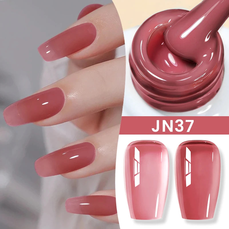 BORN PRETTY 10ml Jelly Nude Gel Nail Polish 50 Colors