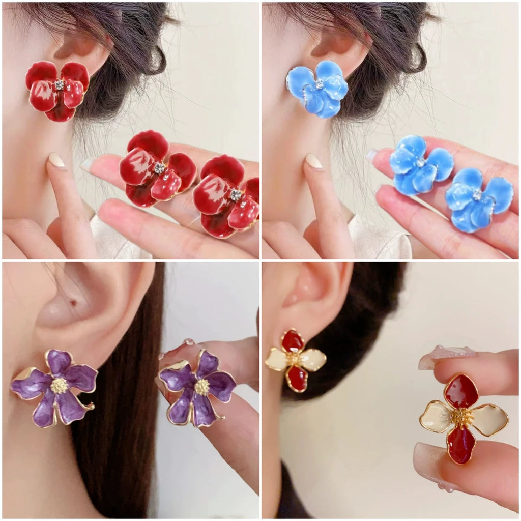 Trendy Women Flower Elegant Earrings