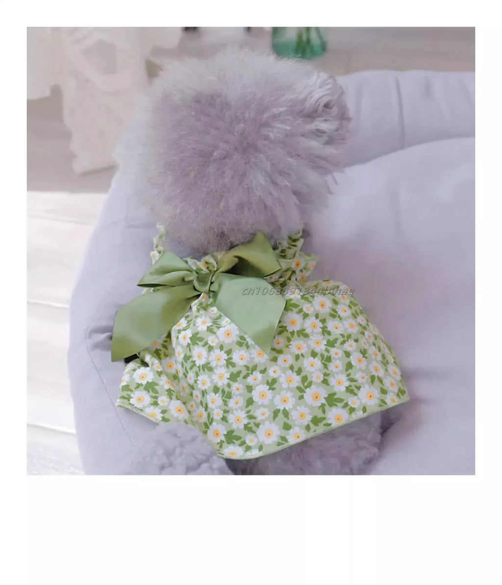 Summer Cotton Pets Suspender Dresses