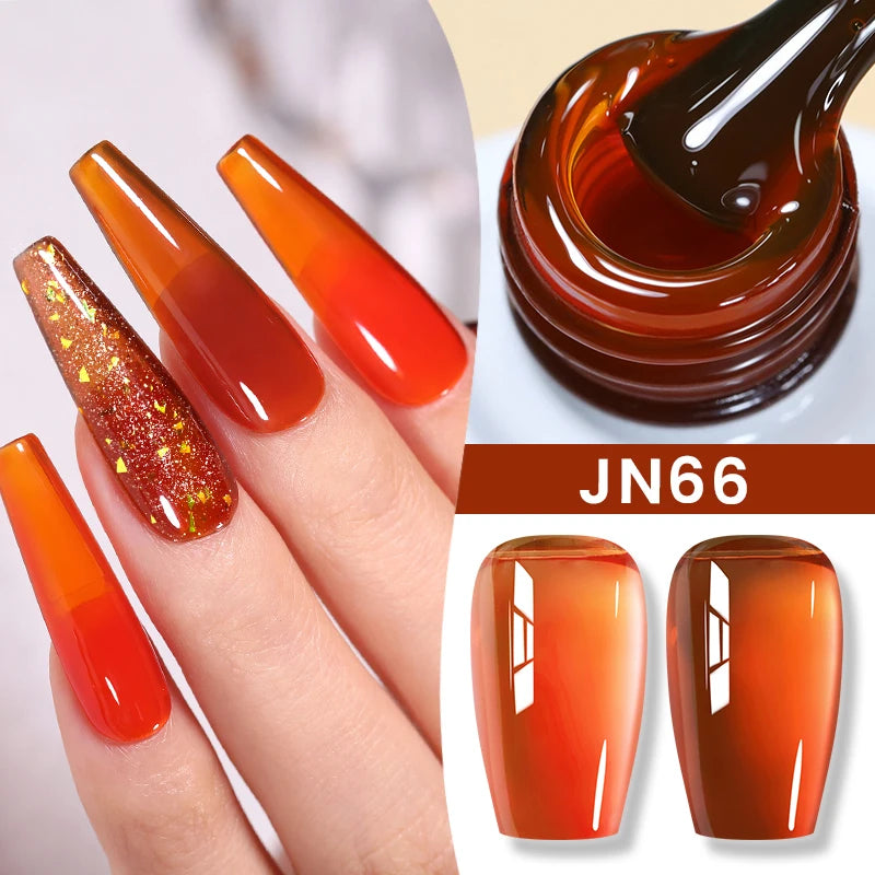 BORN PRETTY 10ml Jelly Nude Gel Nail Polish 50 Colors