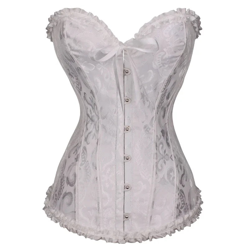 Vintage Victorian Fashion Waist Corset Top Women Bustier Overbust