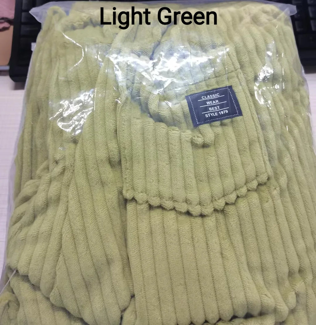 Men’s Retro Striped Corduroy Pants