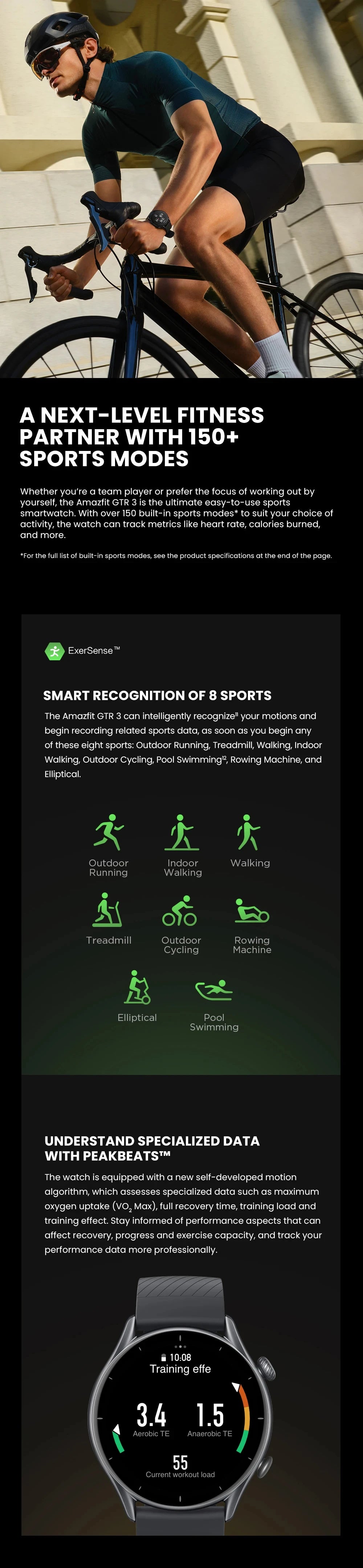 Amazfit GTR 3 Smart Watch – Alexa Built-in, 21-Day Battery