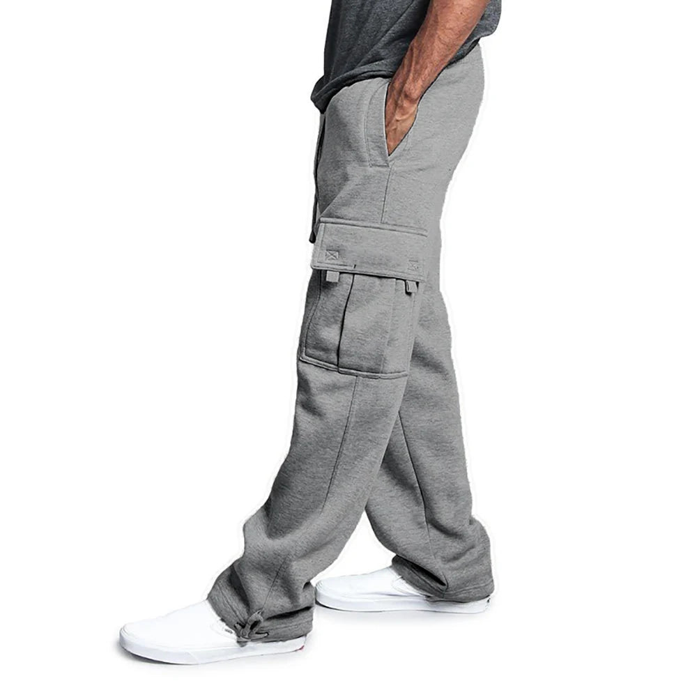 Men’s Loose Straight-Fit Jogger Sweatpants