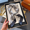 Fashion 70cm  Square Scarf Women Satin Hair Bandana