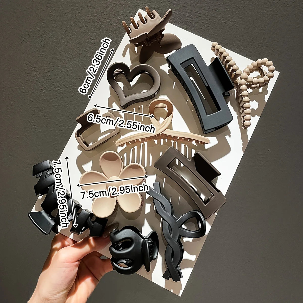 11pcs Women's High-end Frosted Clip