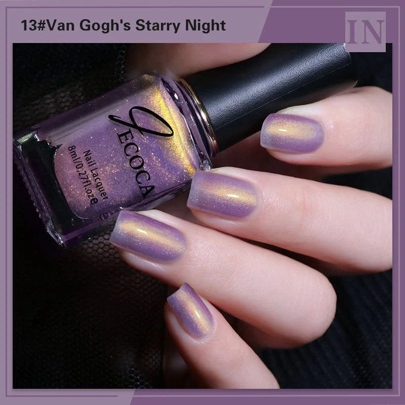 Laser Glitter Nail Polish Rainbow 8ml