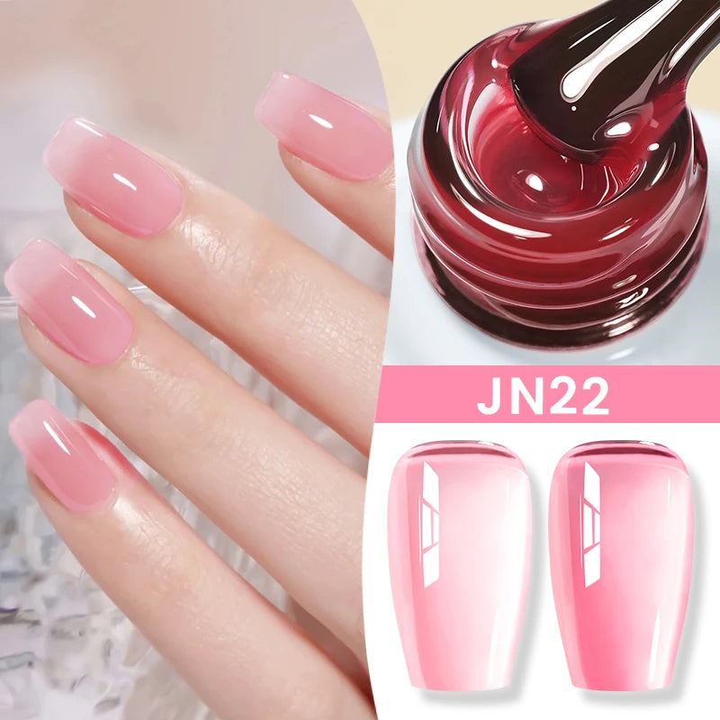 BORN PRETTY 10ml Jelly Nude Gel Nail Polish 50 Colors