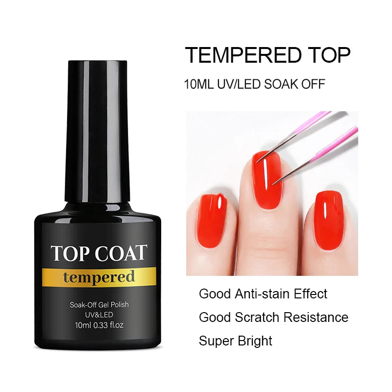 NAILCO 10ml Matte Top Gel Nail Polish