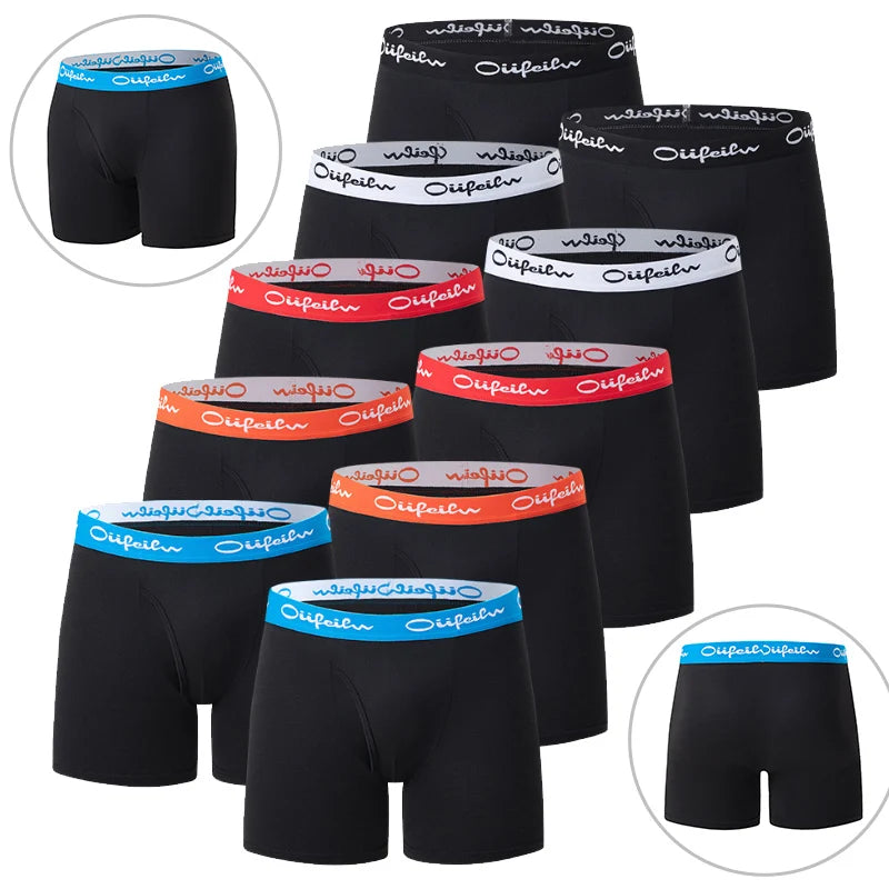 4/5/10 Pcs Fashionable Men's Long Underwear Casual