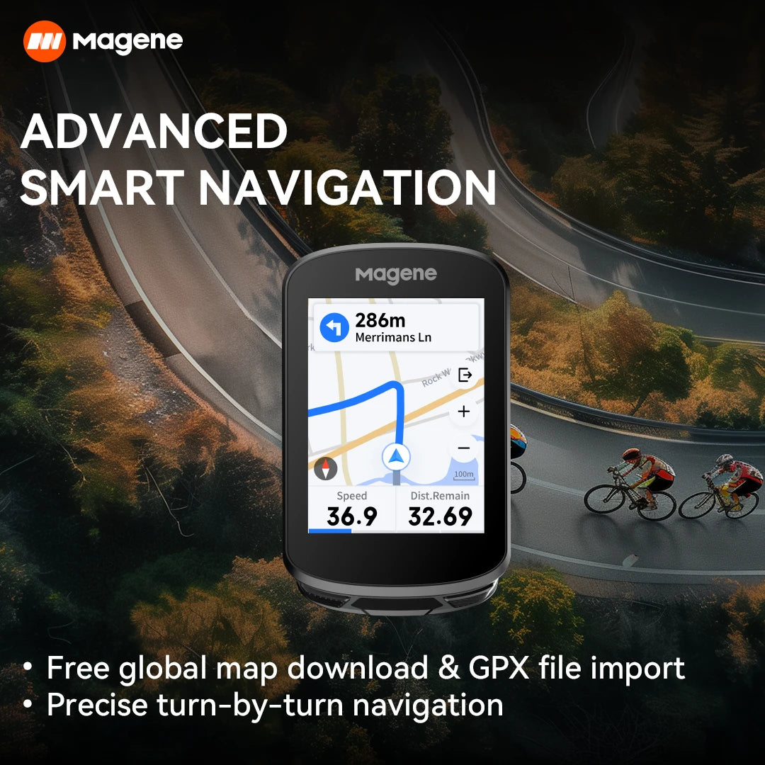 Magene C506 GPS Bike Computer – 2.4" Digital Odometer with Navigation, WiFi & Bluetooth