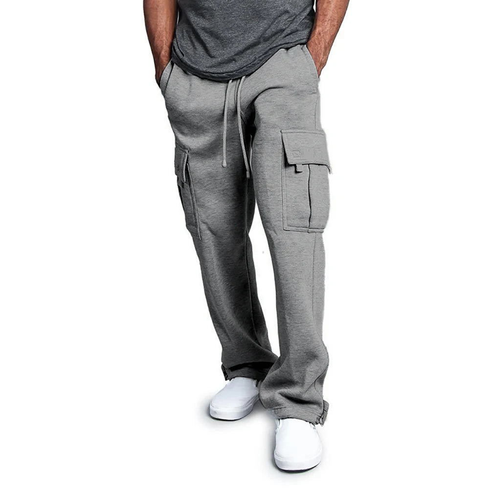 Men’s Loose Straight-Fit Jogger Sweatpants