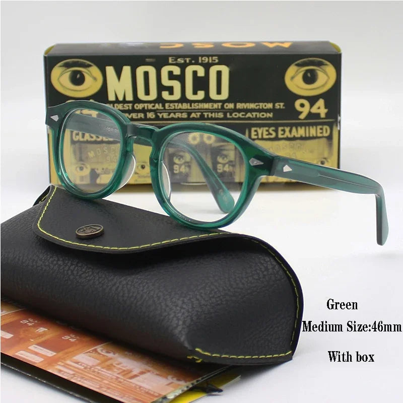 Johnny Depp Style Men's  Glasses Transparent Lens