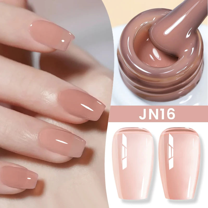 BORN PRETTY 10ml Jelly Nude Gel Nail Polish 50 Colors