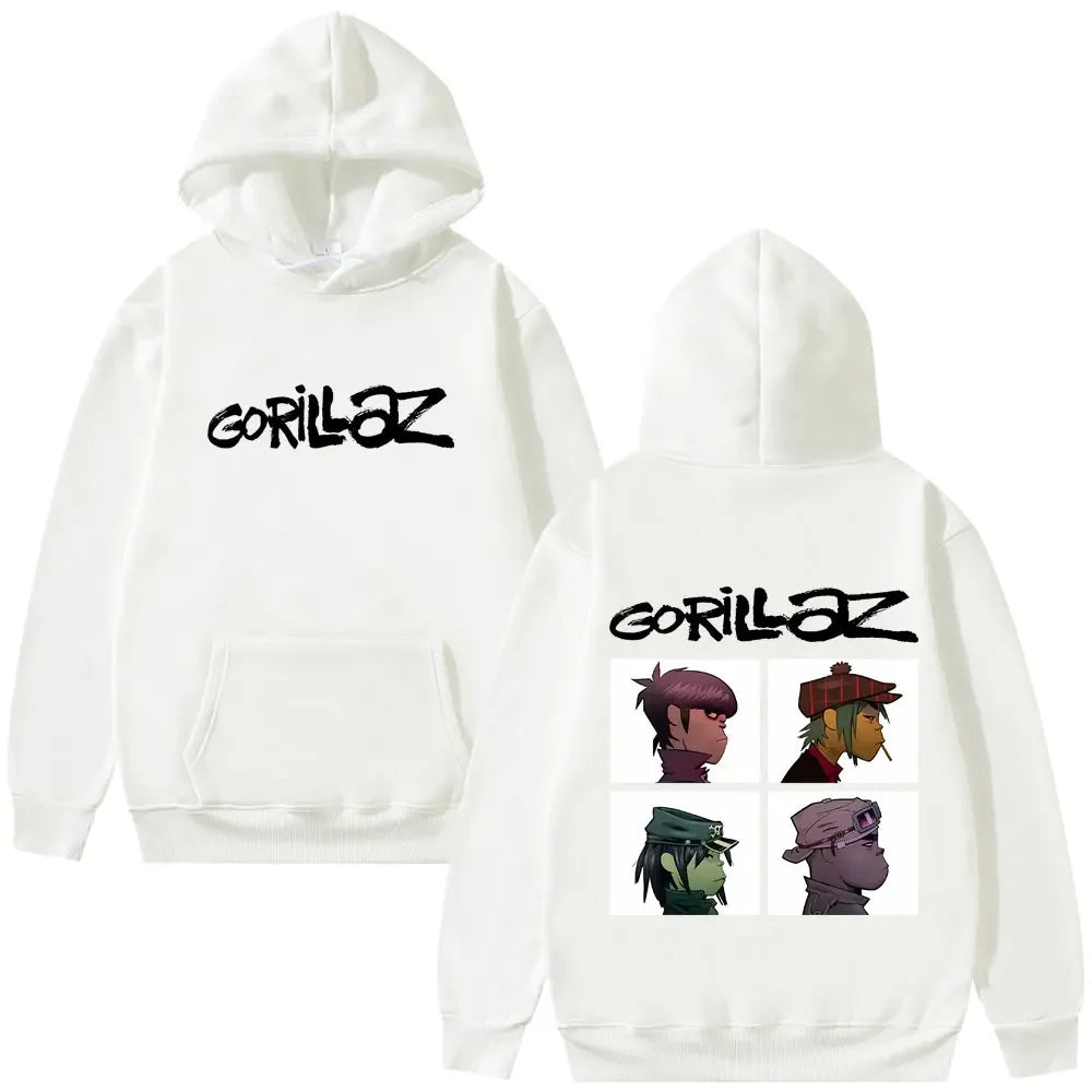 The Gorillaz Rock Band's Men's Hoodies Retro Pullovers
