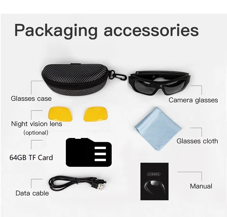 4K HD Cycling & Outdoor Smart Glasses Camera