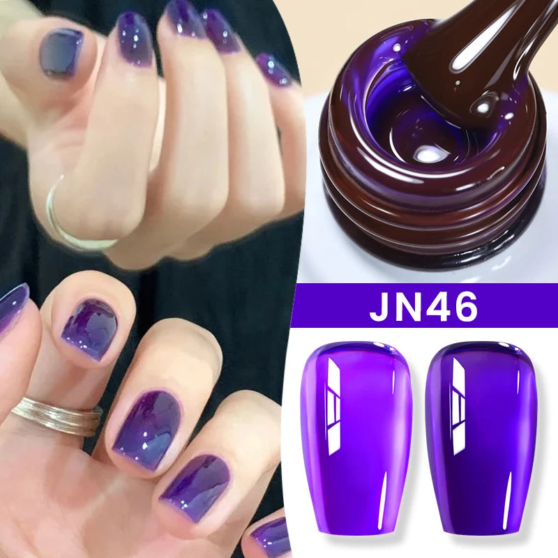 BORN PRETTY 10ml Jelly Nude Gel Nail Polish 50 Colors
