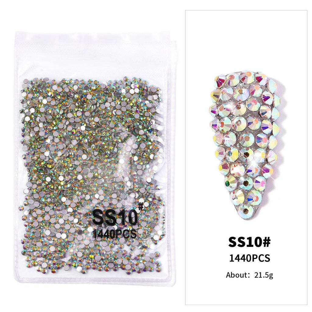 12Gird 3D Glass Crystal Nail Art