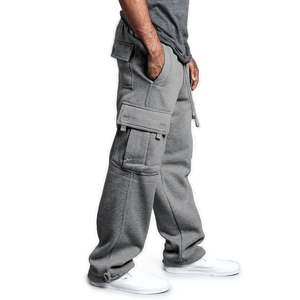 Men’s Loose Straight-Fit Jogger Sweatpants