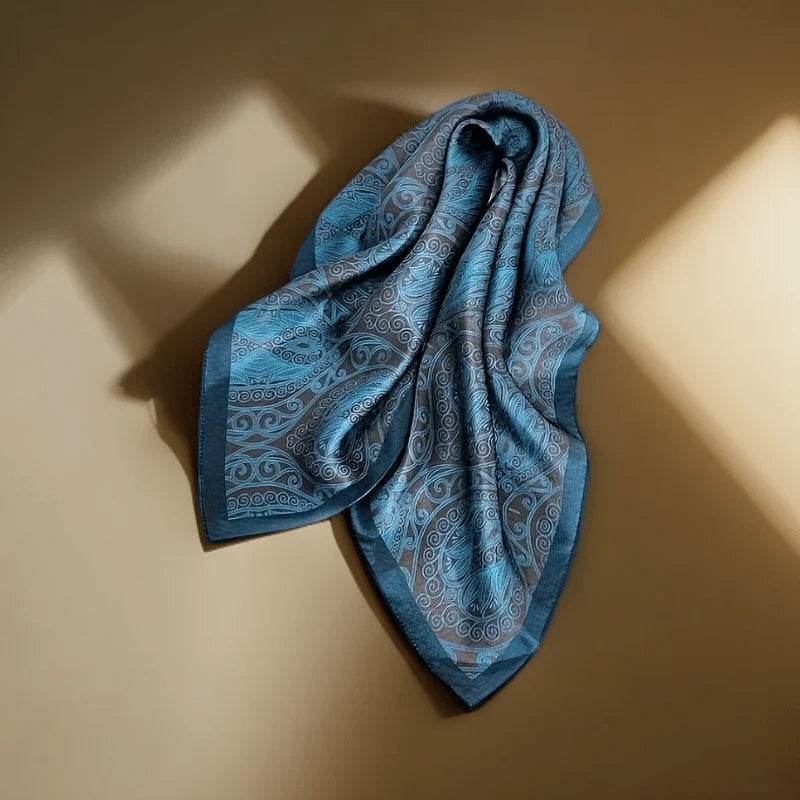 Luxury  Square Scarf Soft Satin For Women