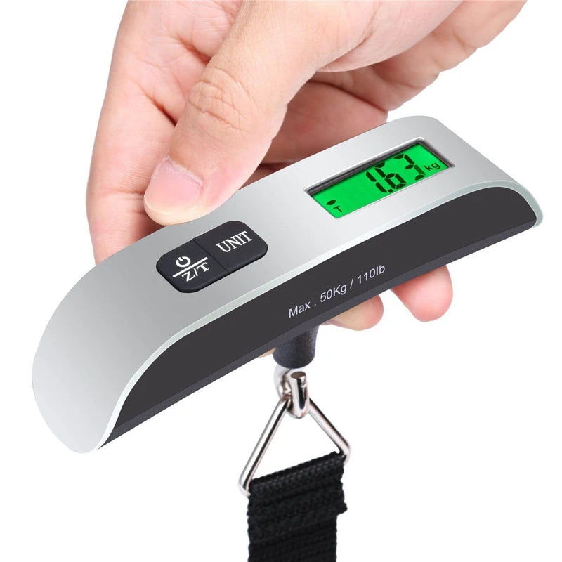 Portable Scale Digital LCD Display 110lb/50kg Electronic Luggage Hanging Suitcase