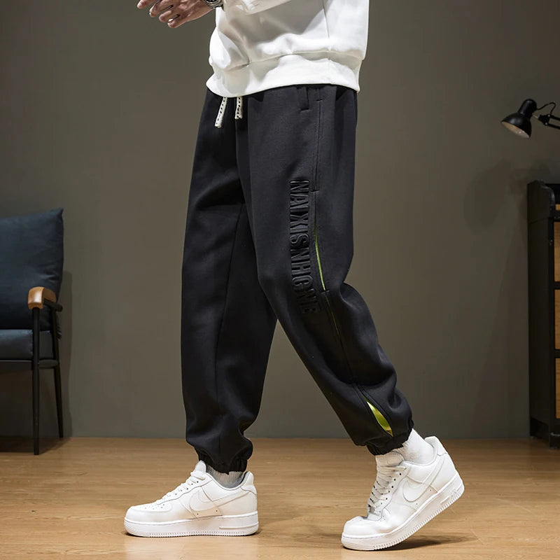 Jogger Men'sPants  Fit Baggy  Elastic Sport Casual Fashion