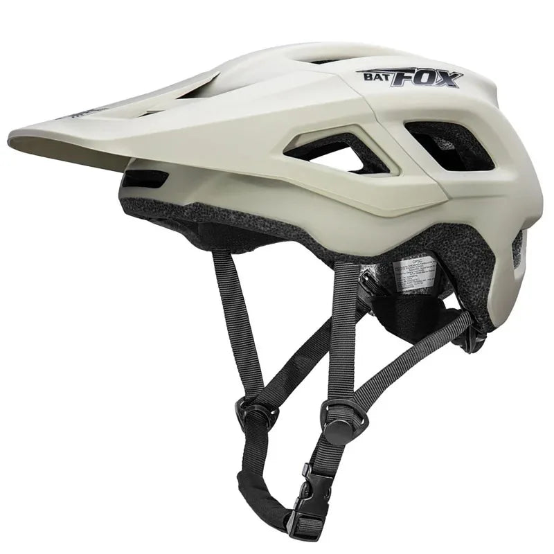 BATFOX Unisex MTB Bike Helmet – Matte Black Cycling Helmet