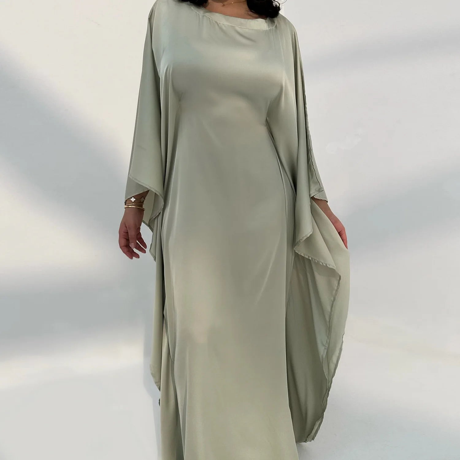 Butterfly Sleeve Satin For Women Kebaya