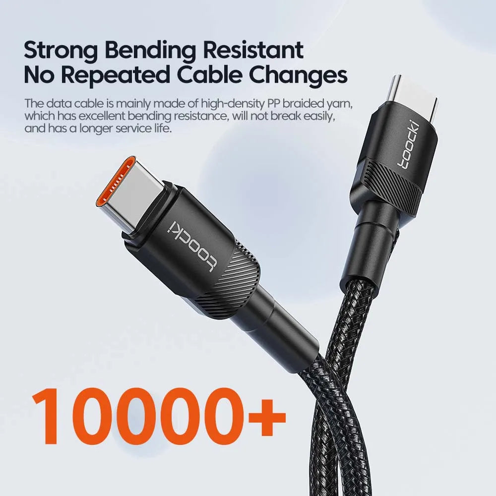 Toocki 100W Type C to USB C Cable PD Quick Charge 4.0