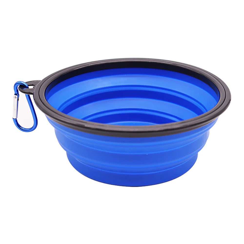 Outdoor Portable Pet Folding Silicone  Bowl