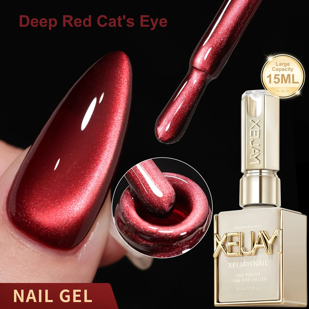 15ML Cat eye Nail Gel polish Semi Permanent Nail Art Soaking