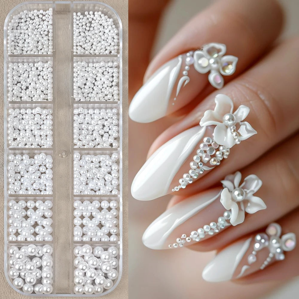 12Gird 3D Glass Crystal Nail Art