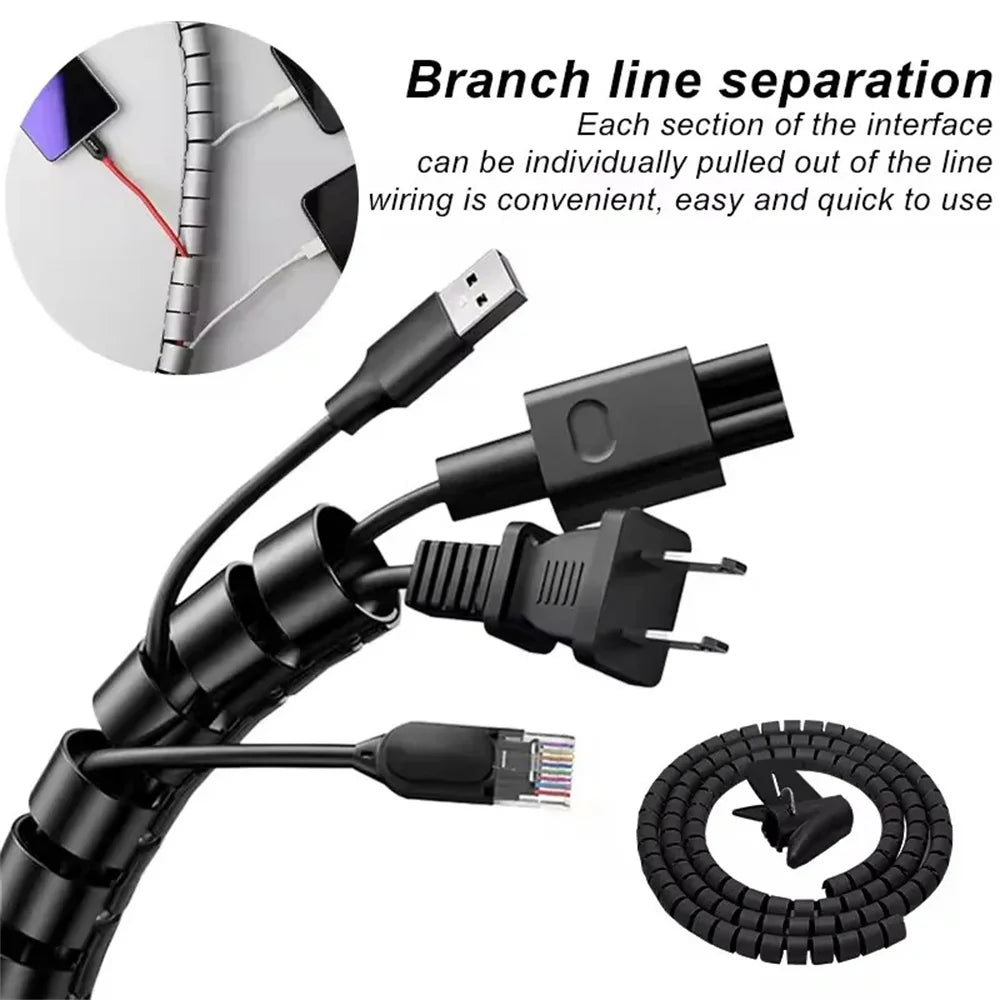 2M Flexible Spiral Cable Protector