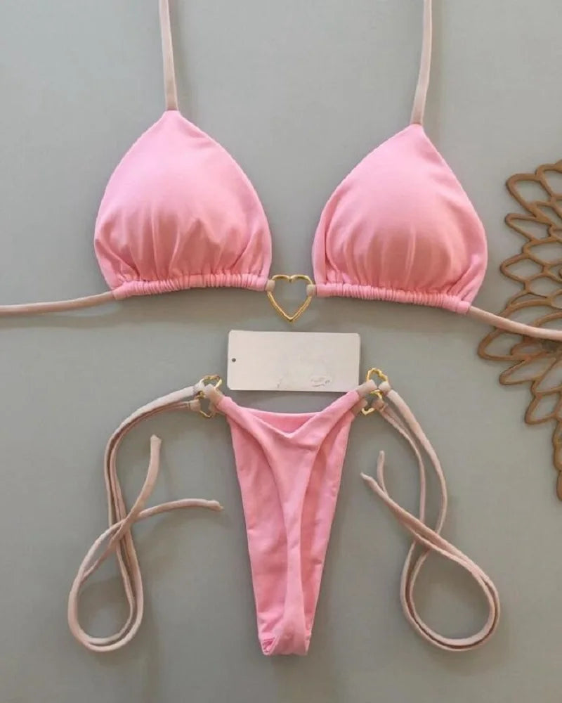 Sexy Halter Bikini Set Swimsuit Two-piece