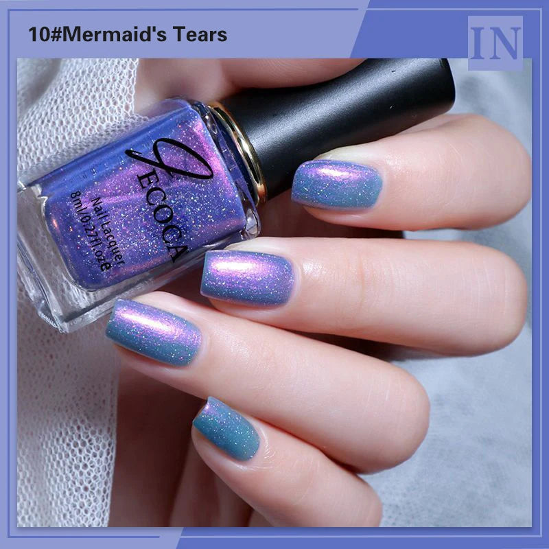 Laser Glitter Nail Polish Rainbow 8ml