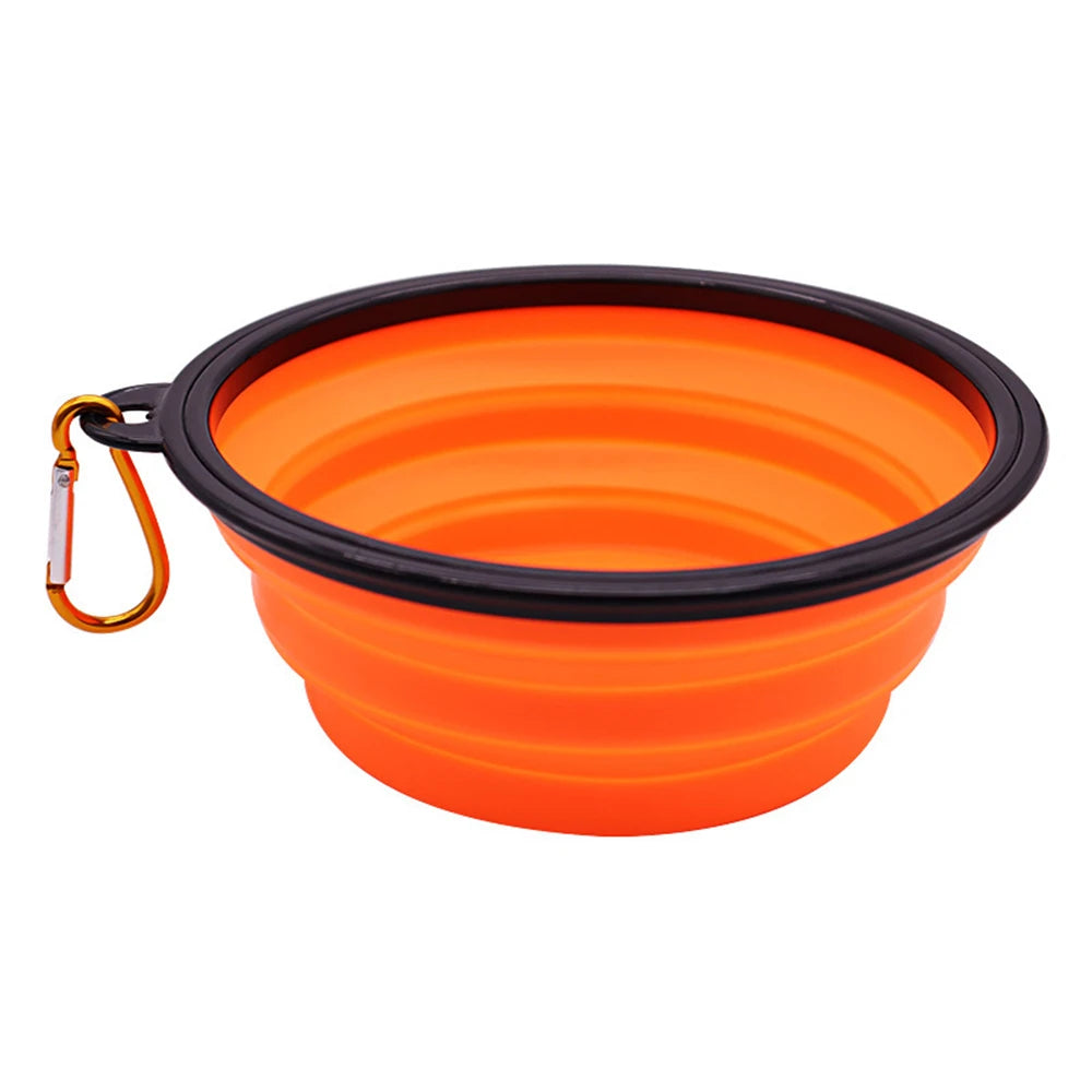 Outdoor Portable Pet Folding Silicone  Bowl