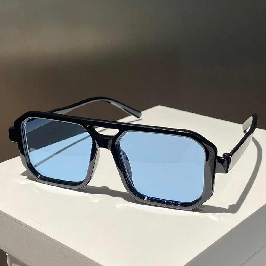 1pc Unisex Square Retro Sunglasses