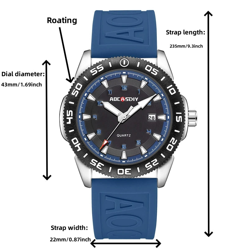 High Quality Waterproof Watches for Men Sport Design