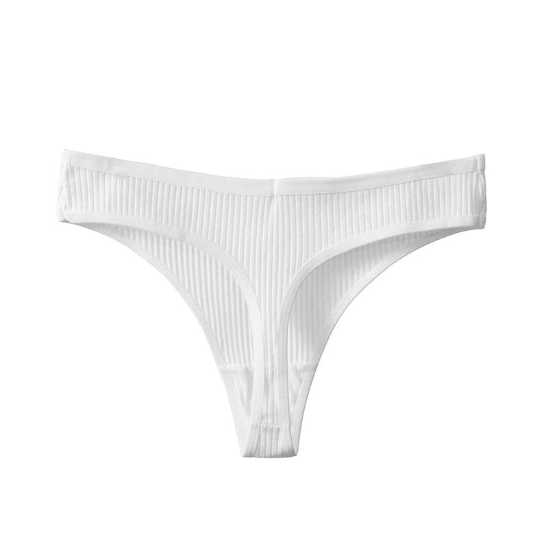 Women’s Cotton Striped Thong Panties – Sexy Cozy Lingerie