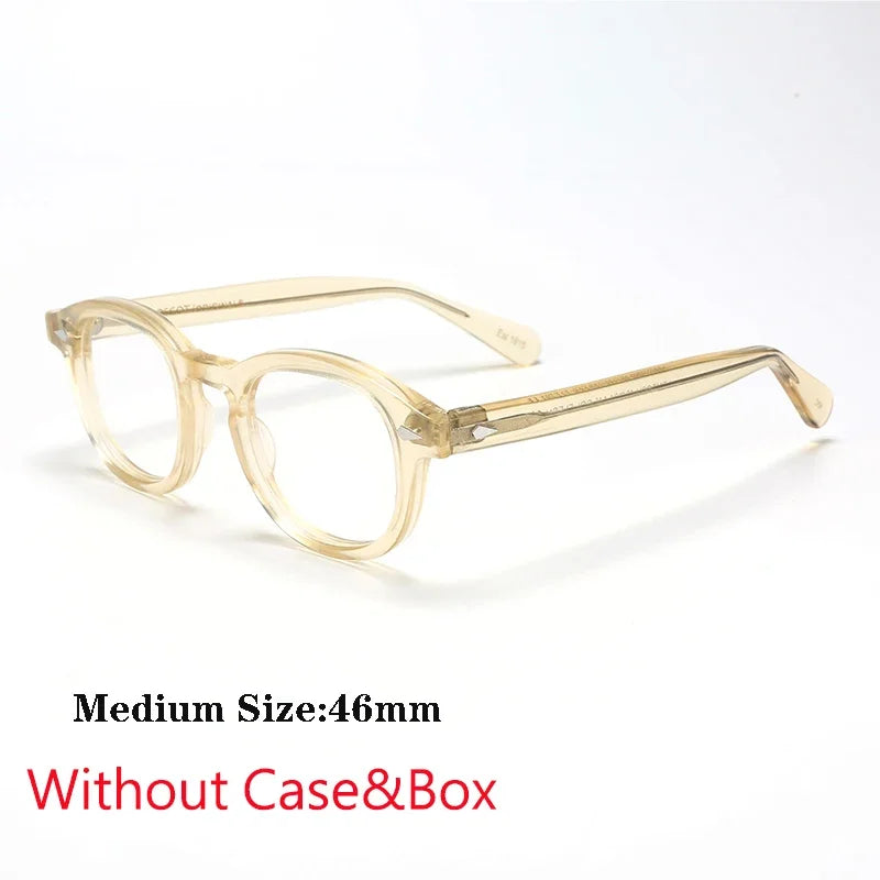 Johnny Depp Style Men's  Glasses Transparent Lens